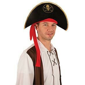 Hoed piraat Pieter piratenhoed zacht model