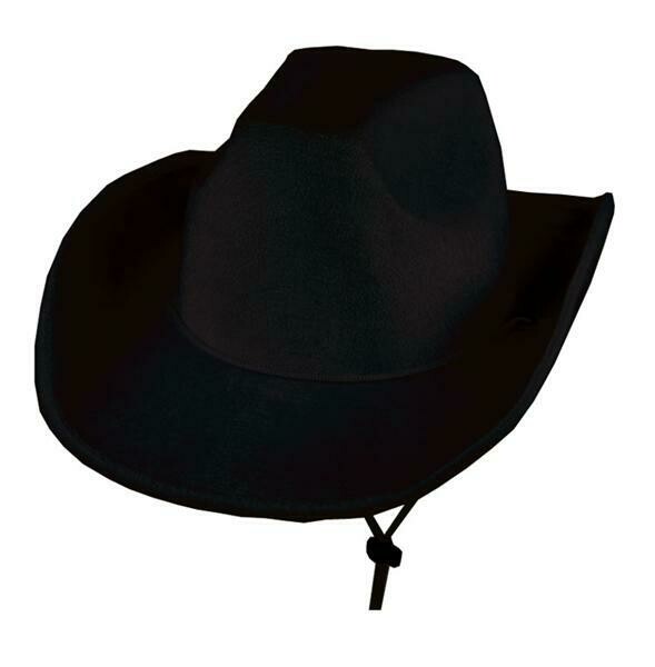 Cowboy hoed zwart volwassenen