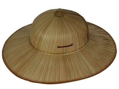 Tropenhelm hoed tropen in stro riet Jungle Safari