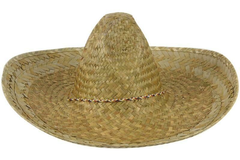 Hoed Mexico Mexicaanse hoed Sombrero Mexicaan in naturel kleur