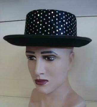Buishoed met glitters hologram glitterhoed