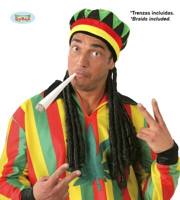 Rasta muts met haar Bob Marley Jamaica