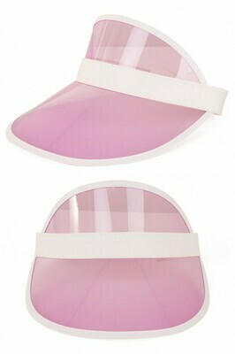 Zonneklep roze pet Nineties zonnepet