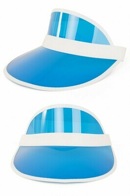 Zonneklep blauw pet Nineties zonnepet