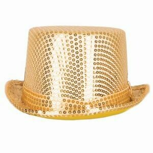 Buishoed goud glitter gouden buis hoed
