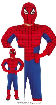 Spiderman gespierd ! kostuum kind verkleedkledij Superheld