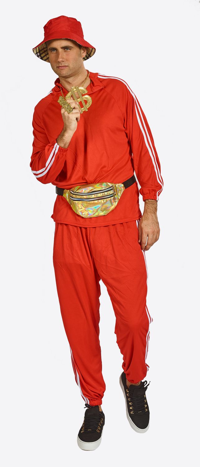 Jogging Rood training Kamping Kitsch fout met hoedje