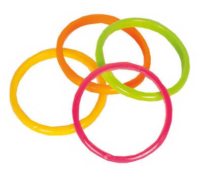 Armbanden fluo 4 stuks