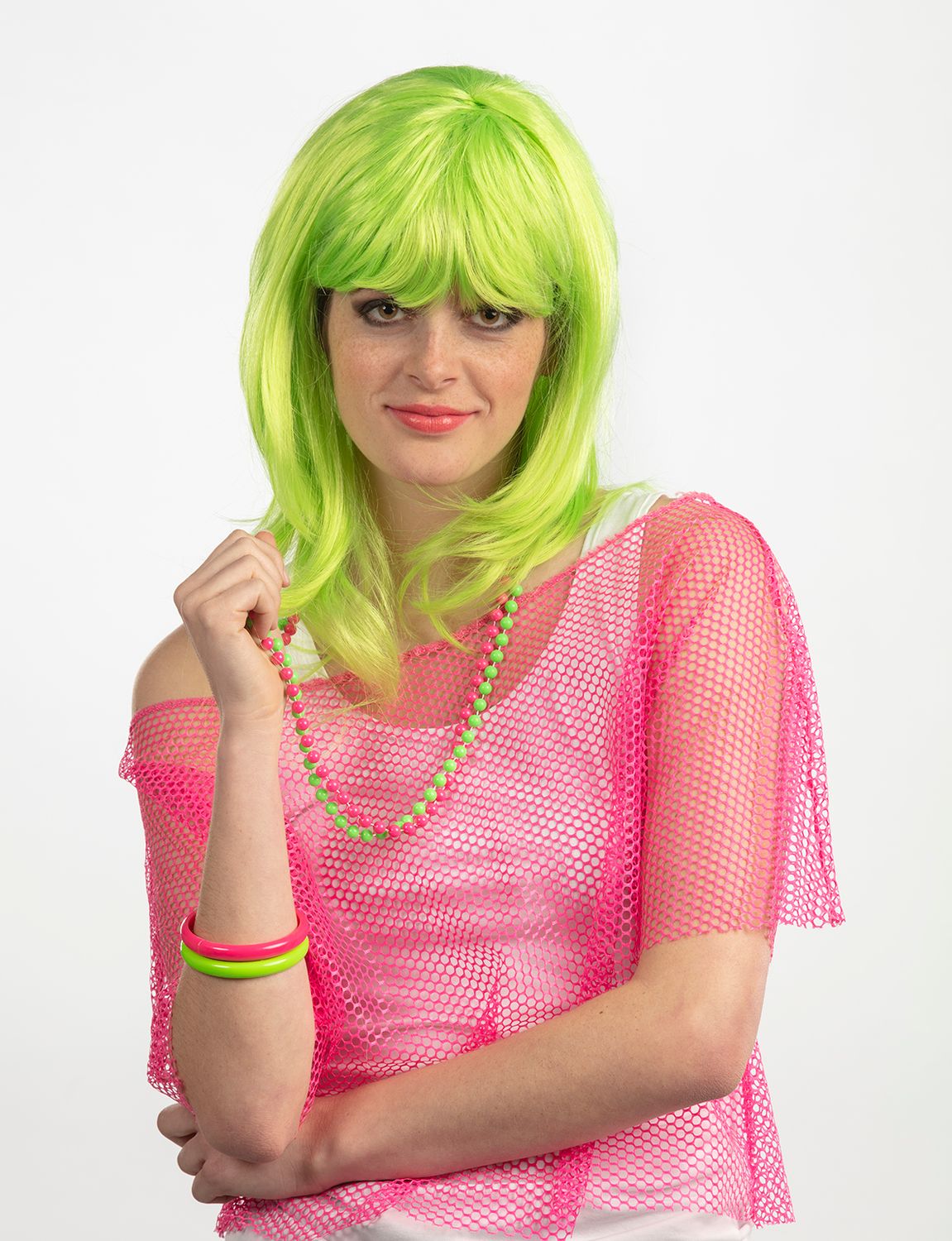 T-shirt net ROZE fluo neon
