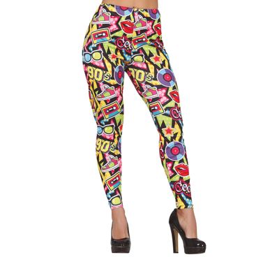 Legging 90-ties bedrukt Nineties Maat medium