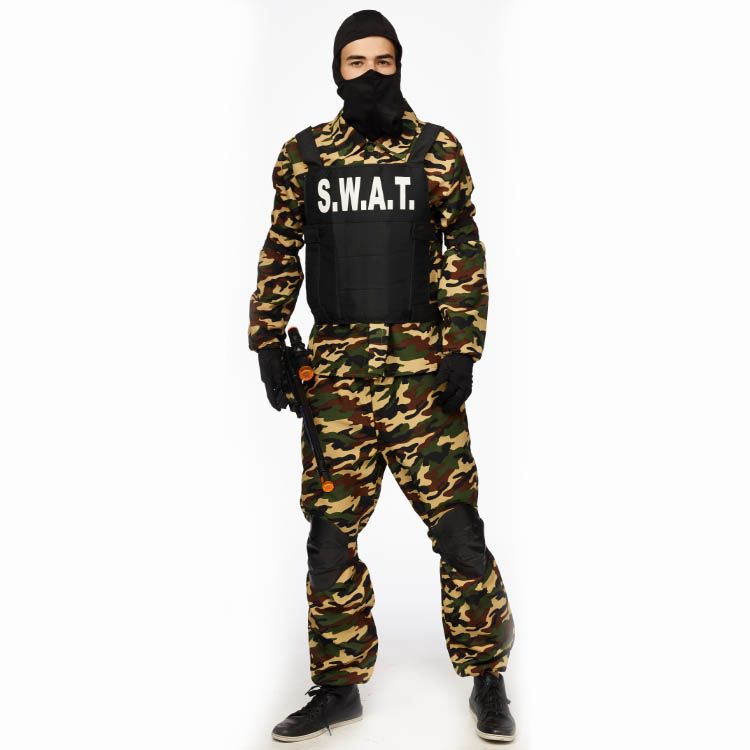 Army boy Leger mannen Legeroutfit heren SWAT security Maat 54