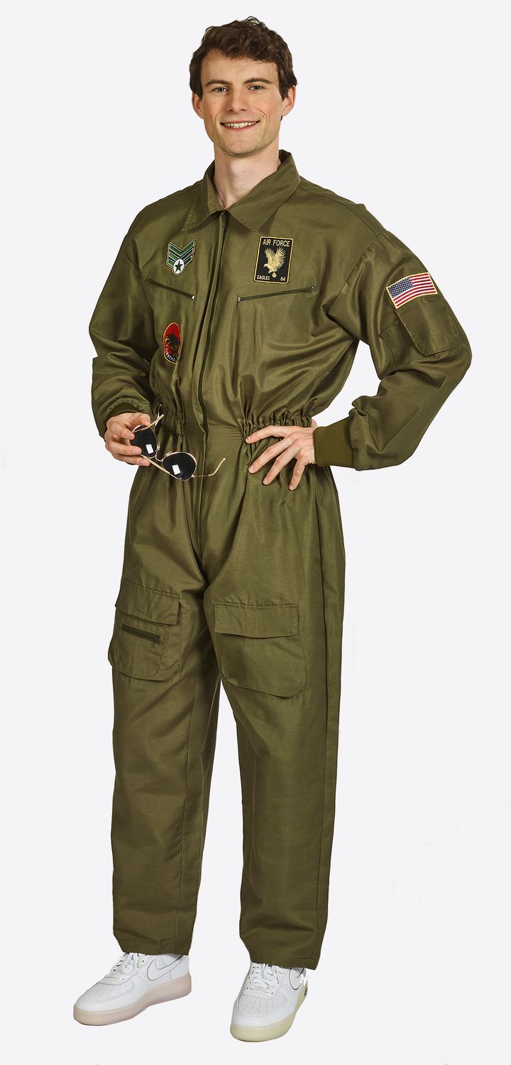Top gun outfit leger army heren overall groen Piloot vechtpiloot