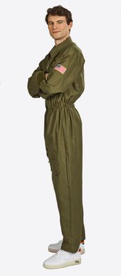 Top gun outfit leger army heren overall groen Piloot vechtpiloot