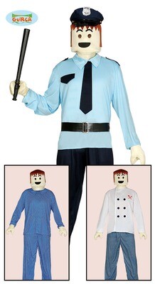 Playmobil verkleed handen en hoofd ! Voor volwassenen