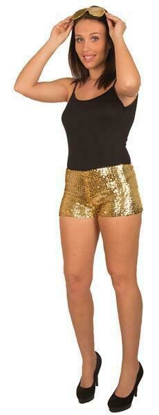Short goud in pailletten glitter maat 38