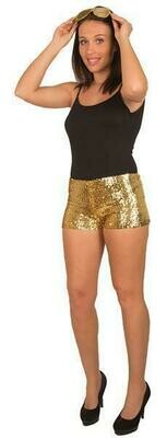 Short goud in pailletten glitter maat 38
