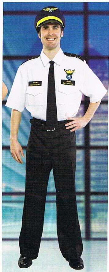 Piloot kostuum volwassenen maat Large