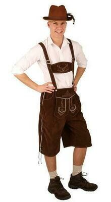 Tirolerbroek Bruin  Bierfeesten Tirol kostuum volwassenen Oberbayern