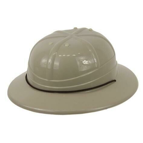 Safari hoed jungle grijs tropen helm