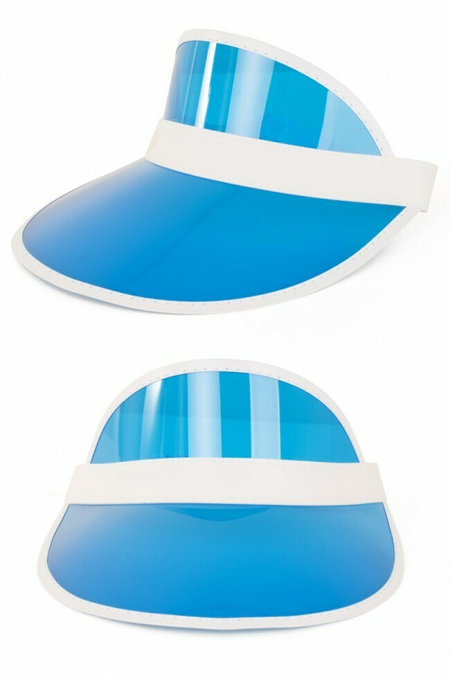 Zonneklep blauw pet Nineties zonnepet