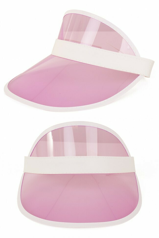 Zonneklep roze pet Nineties zonnepet Zonneklep roze pet Nineties zonnepet