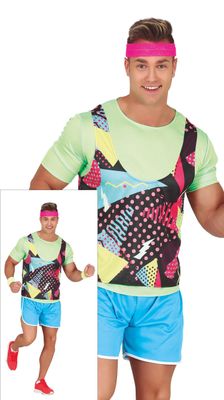 Foute outfit heren Eighties 3-delig X-Large maat 56-58 Kamping Kitsch
