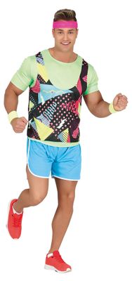 Foute outfit heren Eighties 3-delig Large maat 52-54 Kamping Kitsch