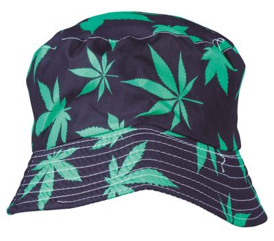 Hoed  met wiet marihuana vissershoed Foute Party zomerhoed Hawaii kamping kitsch