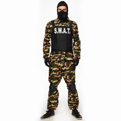 Army boy Leger mannen Legeroutfit heren SWAT security Maat 54