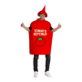 Tomatenketchup kostuum ketchupfles foute party kamping kitsch eten en drinken grappig rood