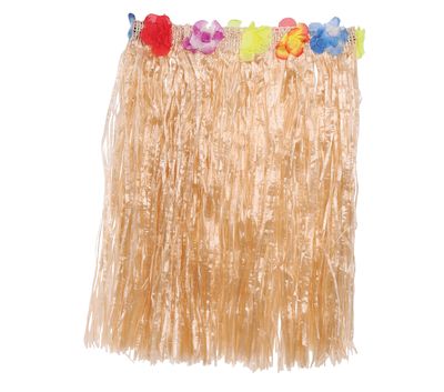Hawaï rok 55 cm Naturel Raffia strooien rokje