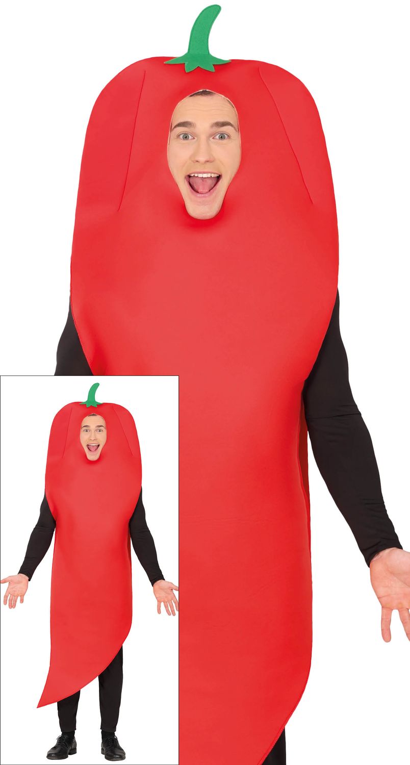 Chili peper pak verkleedkostuum volwassenen darts foute party carnaval vrijgezellen