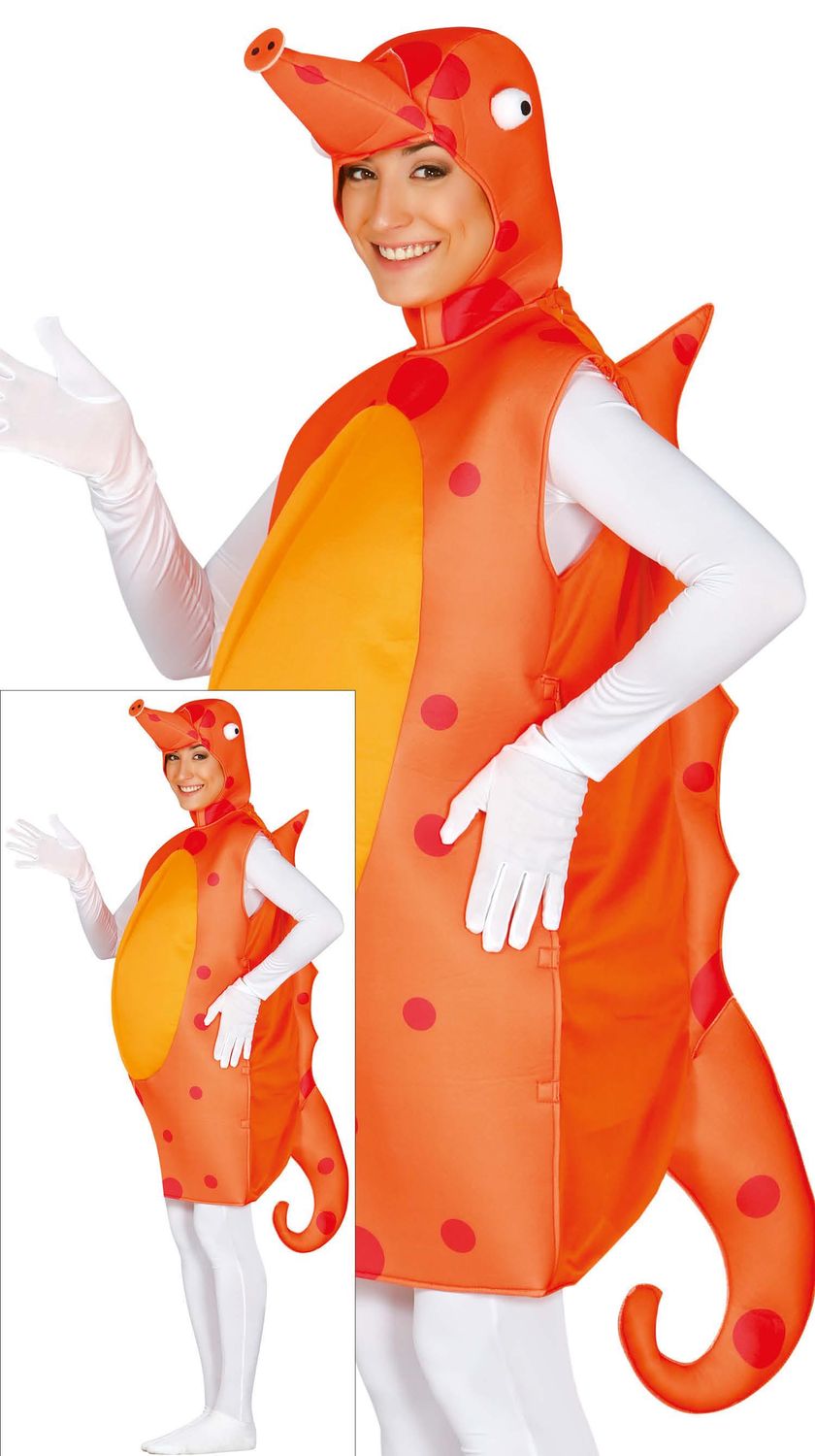 Zeepaardje verkleedkostuum water dieren vis vrijgezellen darts foute party