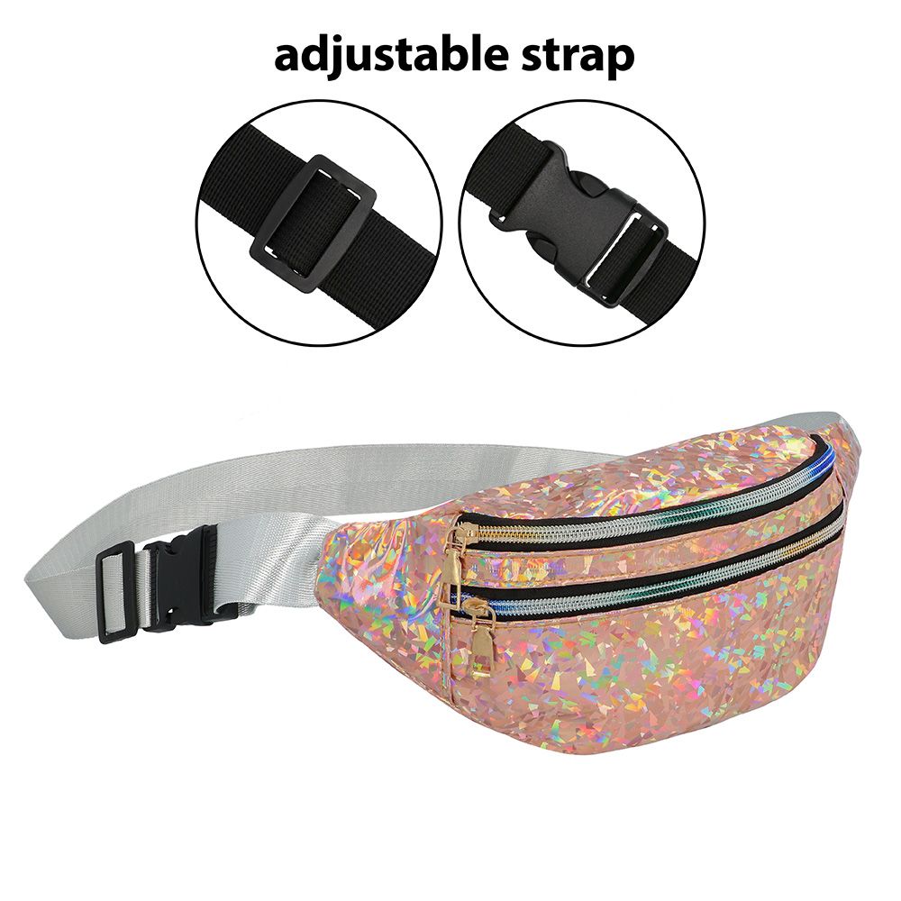 Heuptasje holografic holodelic roségoud