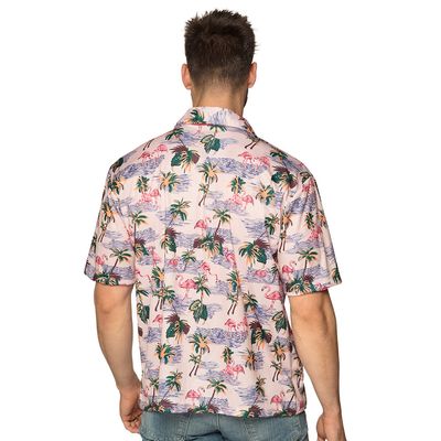 Shirt flamingo XXL tropical Hawaï foute party kamping kitsch summer vibes