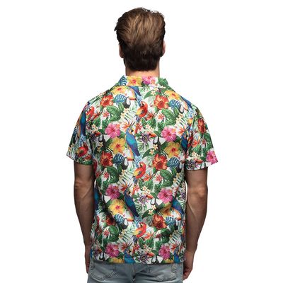 Shirt tropical Hawaï maat XXL hemd foute party kamping kitsch