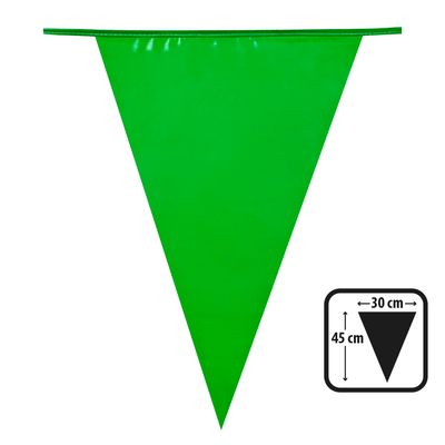 Reuzenvlaggenlijn groen PE  10 meter ( 45 x 30 cm ) Zaalversiering St.Patricks day