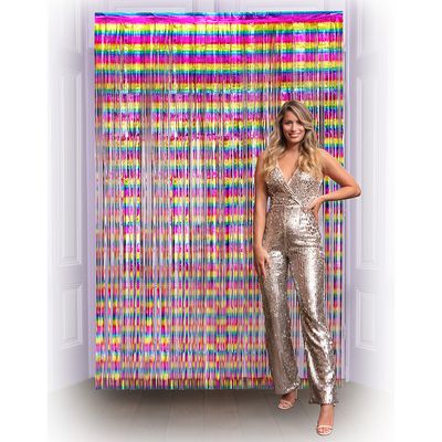 Foliegordijn Metallic multikleur 2 x 1 meter
