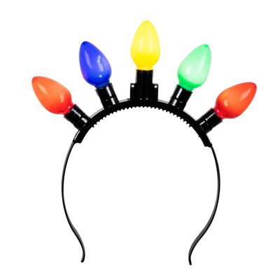 LED diadeem Party multikleur tiara met lichtjes. foute party vrijgezellen