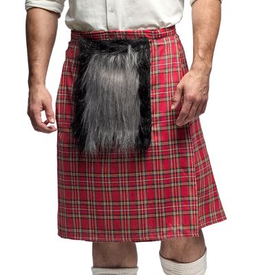 Schotse kilt rood Schotland Mic Mac Jampudding stripfiguren Schotse kilt rood Schotland Mic Mac Jampudding stripfiguren