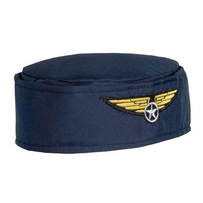 Hoed stewardess airhostess blauw