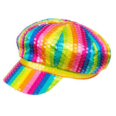 Pet regenboog fluo pailletten holebi LGBTQ love parade foute party Jettie Palletti Unicorn '90 nineties retro Kamping Kitsch
