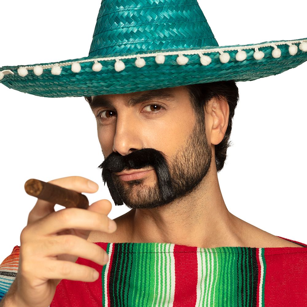 Snor marginaal zwart Freddy de Vadder Kamping Kitsch mexicaan Mexico Cowboy Snor marginaal zwart Freddy de Vadder Kamping Kitsch mexicaan Mexico Cowboy