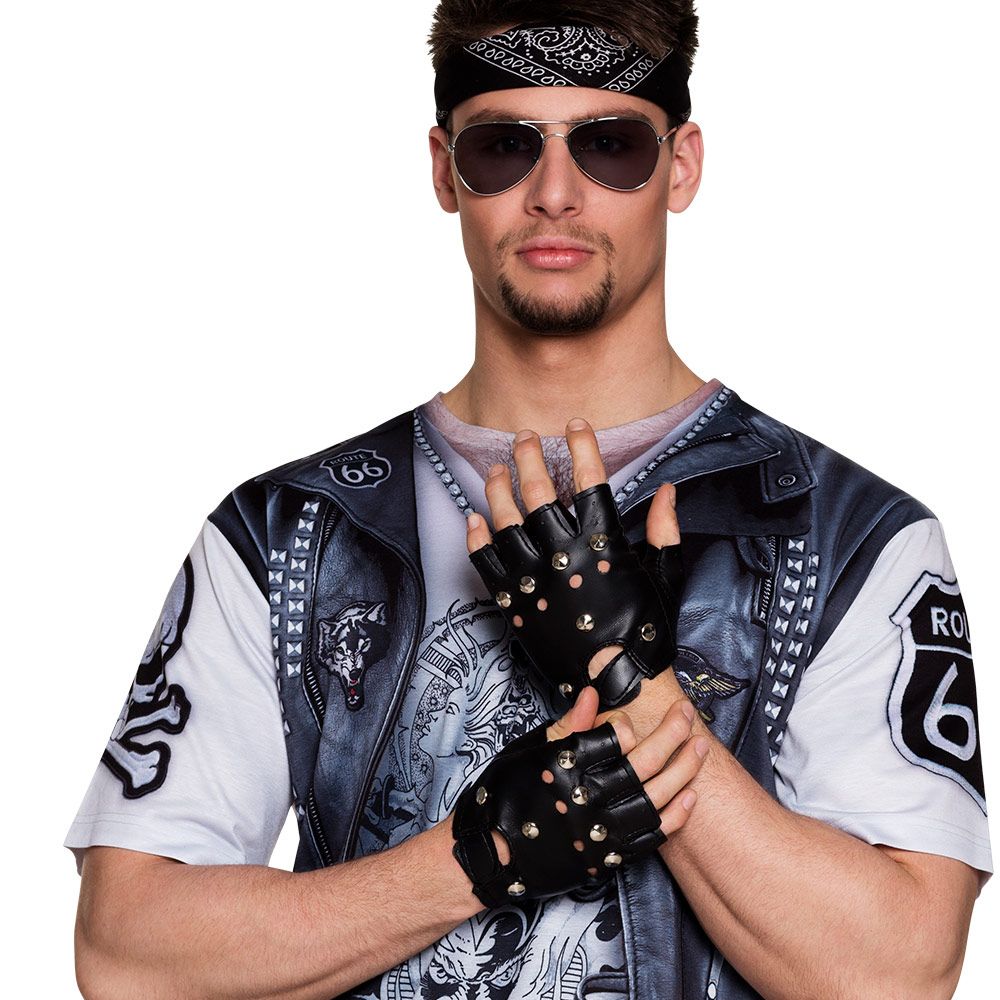 Hansdchoenen studs biker rock punk marginaal leatherlook Hansdchoenen studs biker rock punk marginaal leatherlook