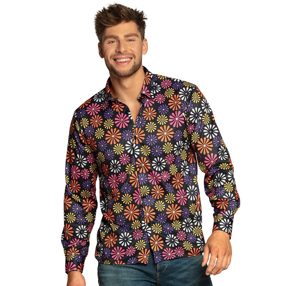 Toppers Summer is magic ! Hemd bloemen hippie flower Power seventies '60 '70 shirt MAAT MEDIUM Toppers Summer is magic ! Hemd bloemen hippie flower Power seventies '60 '70 shirt MAAT MEDIUM