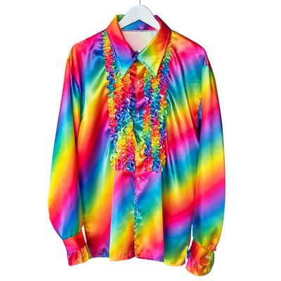 Hemd Topper Summer is Magic ! Regenboog fluo neon rainbow LGBTQ Love parade Unicorn shirt Maat XX-LARGE