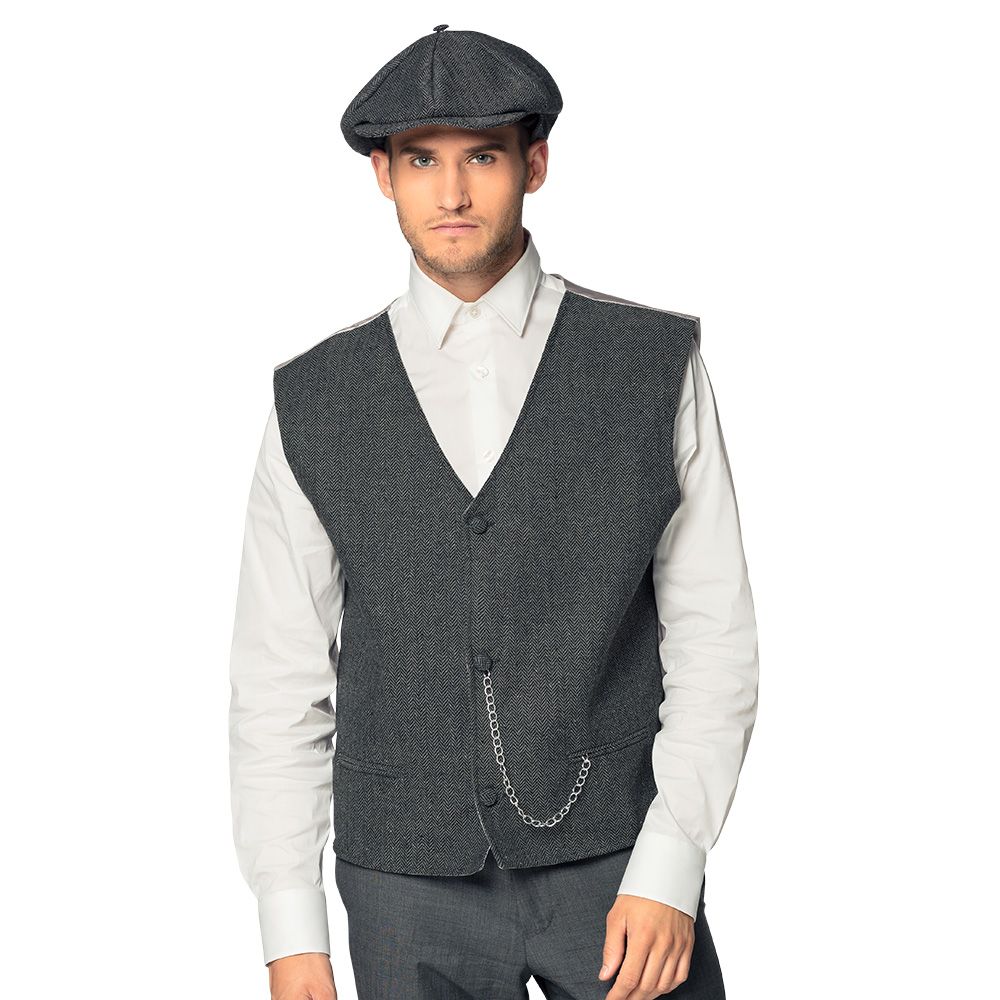 Peaky blinders vest met pet jaren '20 twenties gilet en pet Maat XL