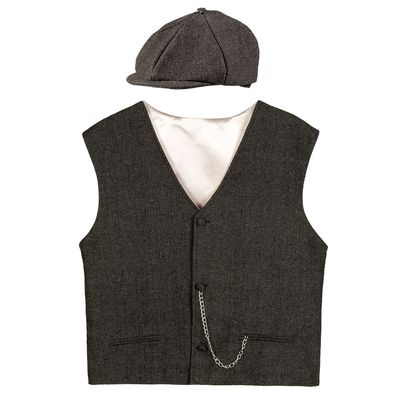 Peaky blinders vest met pet jaren '20 twenties gilet en pet Maat medium/Large