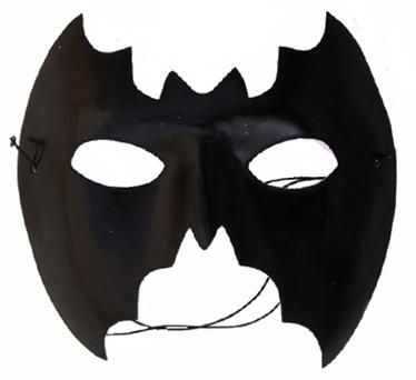 Masker vleermuis zwart oogmasker