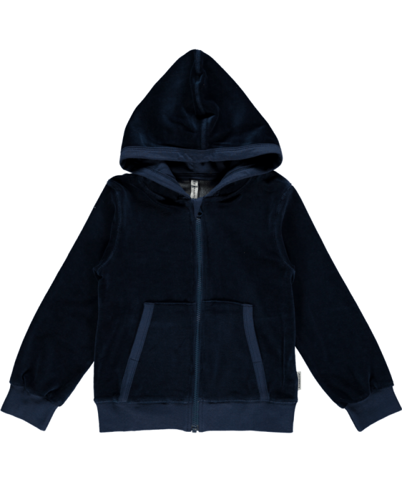 Maxomorra Cardigan Dark Blue velour
